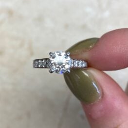 1.01ct Cartier French Signed Diamond Engagement Ring 12848 F3