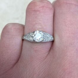 Old European Cut Diamond Engagement Ring 12983 F2
