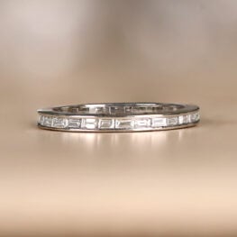 Channel-Set Eternity Band With Baguette Cut Diamonds - Meadville Band