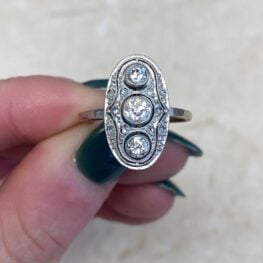 Victorian Antique Diamond Engagement Ring - Groveland Ring 13498 F5