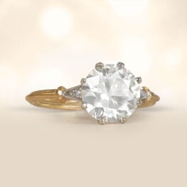 1.72ct Diamond 18k Yellow Gold Engagement Ring - Hadlow Ring 14062 Artistic