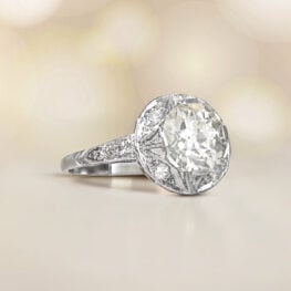 1.89 Old European Cut Diamond Engagement Ring 14167 Artistic