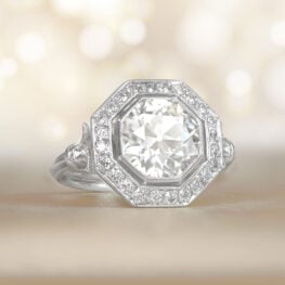 A beautiful vintage style handmade platinum ring Artistic Picture 14399