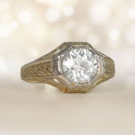 Andover Ring 14510 artistic 1.93 carat vintage diamond ring