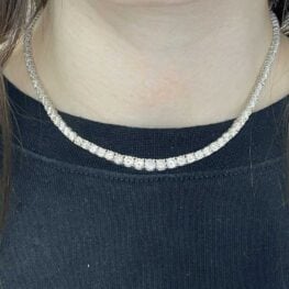 Lake Champlain Necklace set with brilliant cut diamonds VS2 SI1 clarity