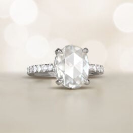 Gorgeous Rose Cut Diamond Solitaire Ring Calabria Ring 14567