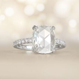 2.16 carat Rose Cut Diamond Engagement Ring Seymour Ring 14568