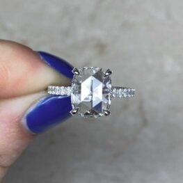 Micro Pave Prongs and Under-Gallery Diamond Ring 14568 F5