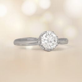A Stunning Antique Art Deco Engagement Ring Lewes Ring 14651