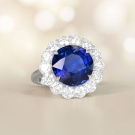 A Stunning Sapphire and Diamond Ring Swansea Ring14663