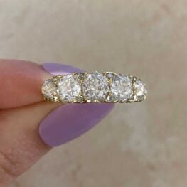 Victorian 5 Stone Diamond Engagement Ring - Inwood Ring 14861 F5