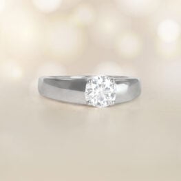 0.73 carat Round Brilliant Cut Diamond Ring Bulgari Ring 14894