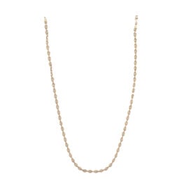 14k gold Italian style interlocking pattern necklace Auburn necklace 14951-Front-1000PX
