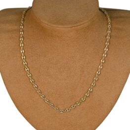 Auburn necklace 14k Italian style interlocking pattern 14951-Man