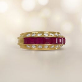 Vintage Ruby and Diamond Engagement Ring Ardonia Ring 15141