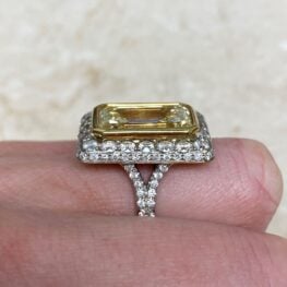 Large Yellow Diamond Engagement Ring Paterston Ring F5