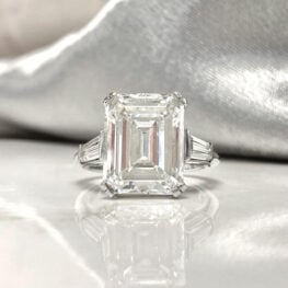 Platinum Engagement Ring Artistic Picture Washington Ring D5827