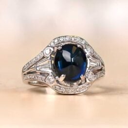 Sapphire and Diamond Ring Laguna Ring Artistic
