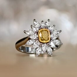 Yellow Diamond Ring Stratford Ring Artistic