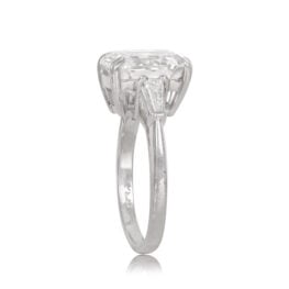 Asscher-Cut Diamond and Platinum Ring - Classique Ring